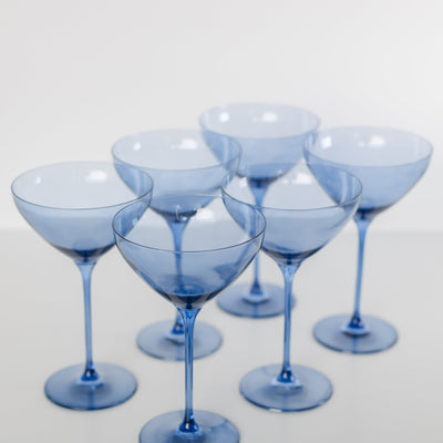 Estelle Colored Martini Glass - Set of 6 {Cobalt Blue}