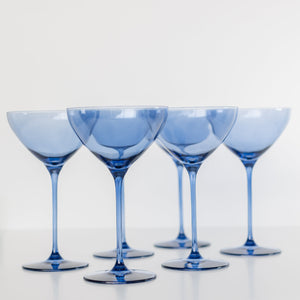 Estelle Colored Martini Glass - Set of 6 {Cobalt Blue}
