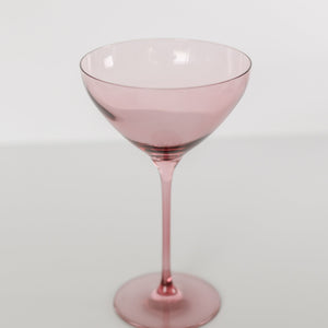 Estelle Colored Martini Glass - Set of 2 {Rose}