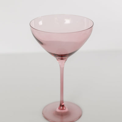 Estelle Colored Martini Glass - Set of 2 {Rose}