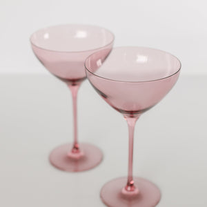 Estelle Colored Martini Glass - Set of 2 {Rose}