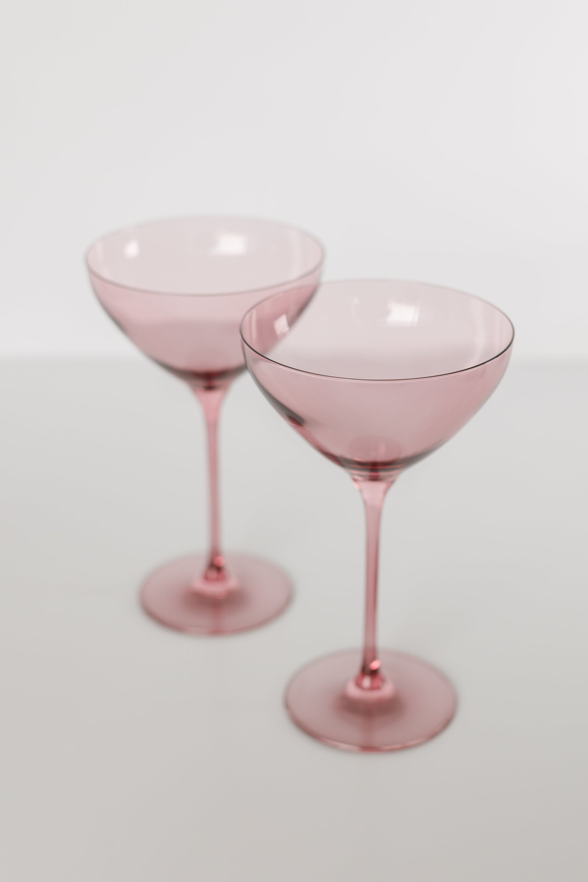 Estelle Colored Martini Glass - Set of 2 {Rose}