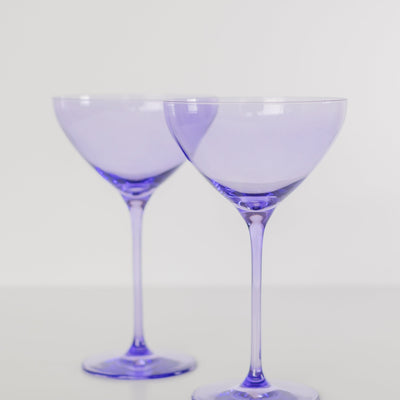 Estelle Colored Martini Glass - Set of 2 {Lavender}