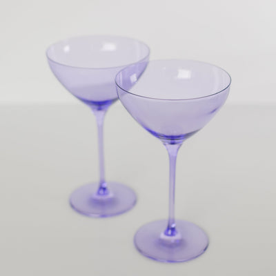 Estelle Colored Martini Glass - Set of 2 {Lavender}