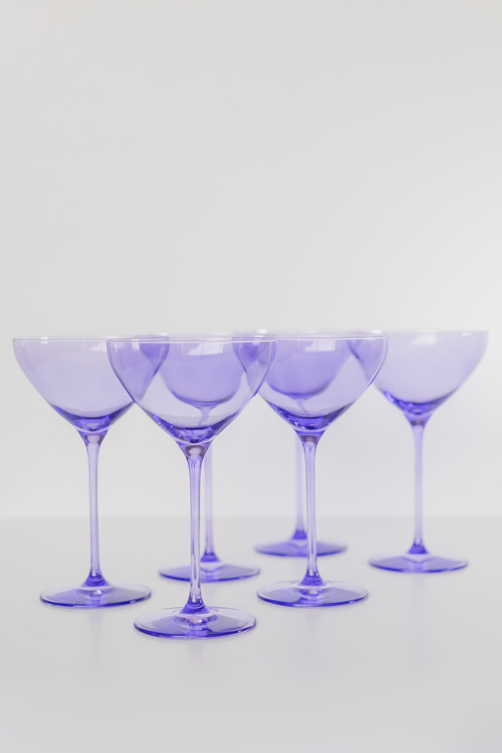 Estelle Colored Martini Glass - Set of 6 {Lavender}