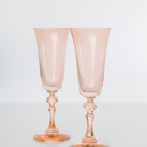 Estelle Colored Regal Flute - Set of 2 {Blush Pink}