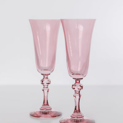 Estelle Colored Regal Flute - Set of 2 {Rose}