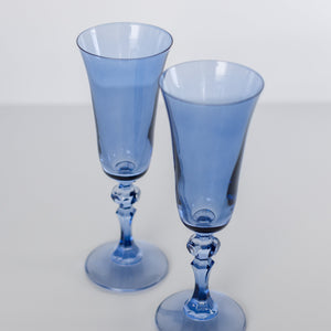Estelle Colored Regal Flute - Set of 2 {Cobalt Blue}