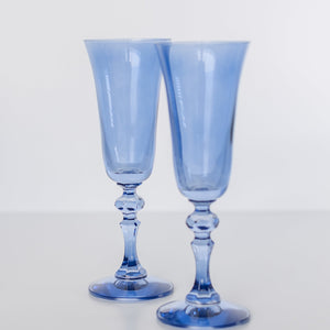 Estelle Colored Regal Flute - Set of 2 {Cobalt Blue}