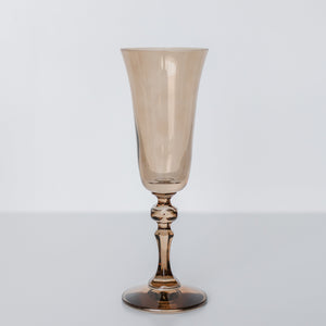 Estelle Colored Regal Flute - Set of 2 {Mocha Mousse (Our Amber Smoke)}