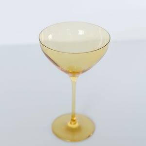 Estelle Colored Martini Glass - Set of 2 {Yellow}
