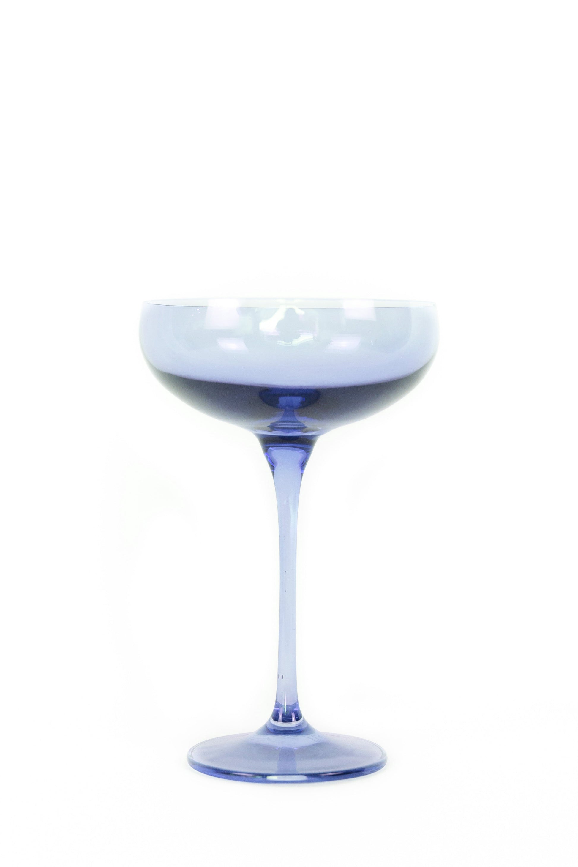 Estelle Colored Champagne Coupe Stemware - Set of 6 {Cobalt Blue}