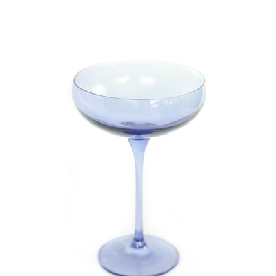Estelle Colored Champagne Coupe Stemware - Set of 2 {Cobalt Blue}