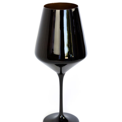 Estelle Colored Wine Stemware - Set of 6 {Black}