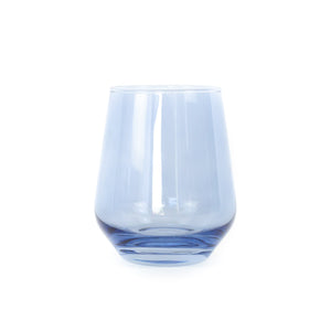 Estelle Colored Wine Stemless - Set of 2 {Cobalt Blue}