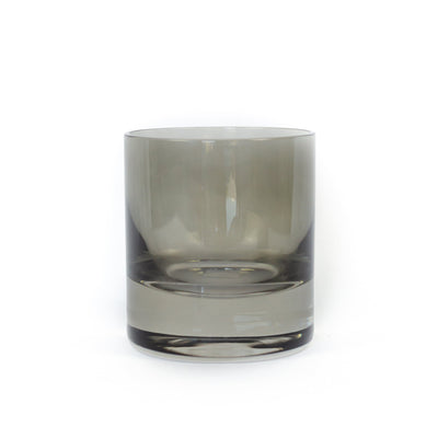 Estelle Colored Rocks Glass - Set of 6 {Gray Smoke}