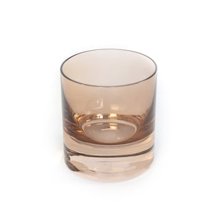 Estelle Colored Rocks Glass - Set of 6 {Mocha Mousse (Our Amber Smoke)}