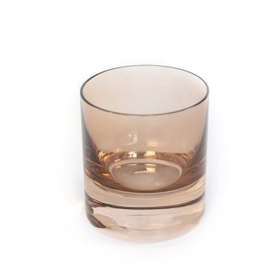 Estelle Colored Rocks Glass - Set of 6 {Mocha Mousse (Our Amber Smoke)}