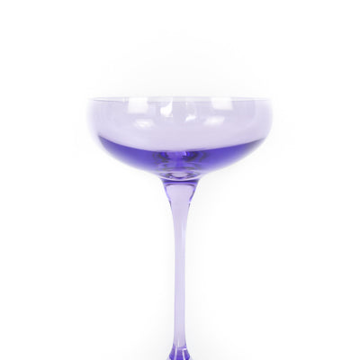 Estelle Colored Champagne Coupe Stemware - Set of 6 {Lavender}
