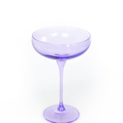 Estelle Colored Champagne Coupe Stemware - Set of 6 {Lavender}