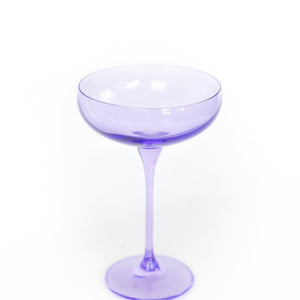 Estelle Colored Champagne Coupe Stemware - Set of 2 {Lavender}