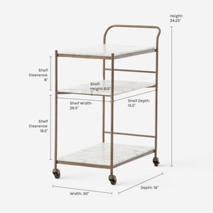 Evander Bar Cart