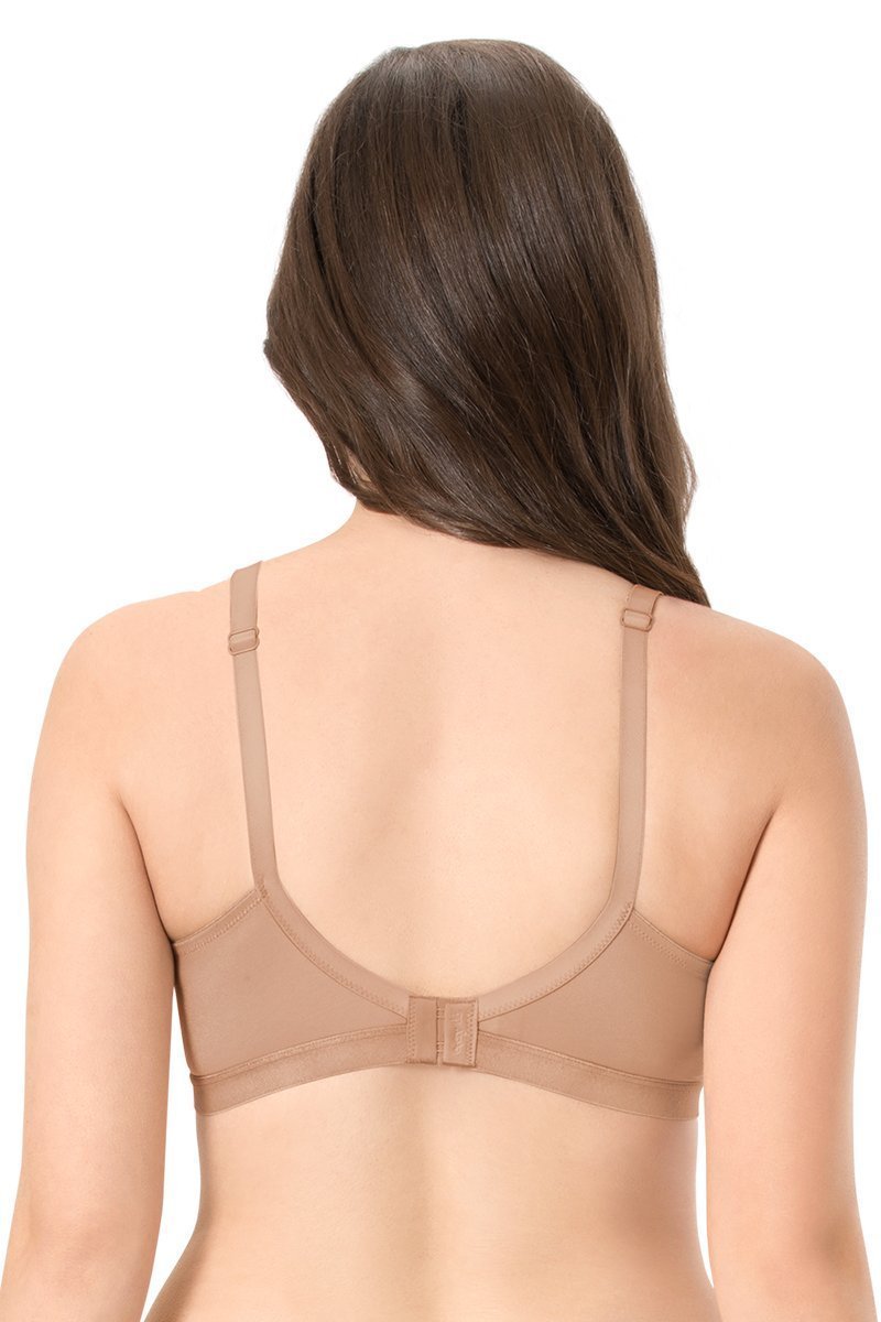 every de Essential Non-Padded Non-Wired Support Full Cover Bra - Sandalwood