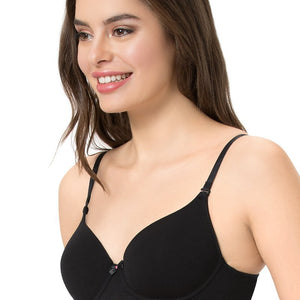every de Carefree Padded Wired Confidence T-Shirt Bra - Black