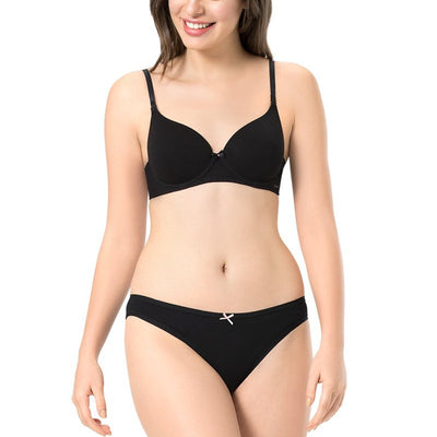 every de Carefree Padded Wired Confidence T-Shirt Bra - Black