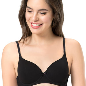 every de Carefree Padded Wired Confidence T-Shirt Bra - Black