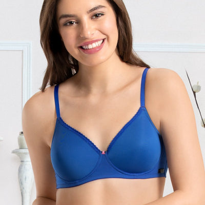 every de Padded Non-Wired Classic Concealer T-Shirt Bra - Royal Blue