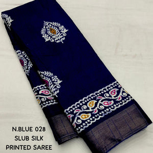 Soft Silk Batik Print Saree