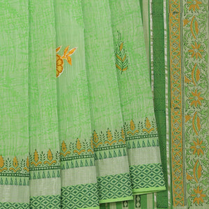 Hand Block Printed South Cotton Saree