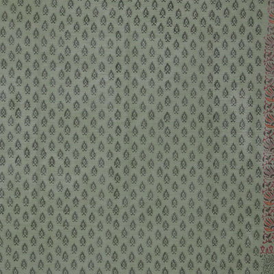 Hand block printed south cotton saree