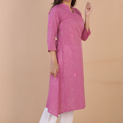 Ethnic woven striped kurti