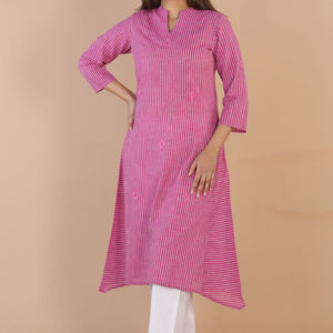 Ethnic woven striped kurti