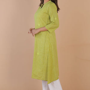 Ethnic woven striped kurti
