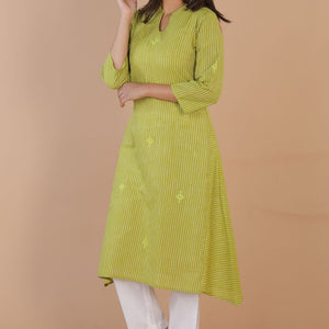 Ethnic woven striped kurti