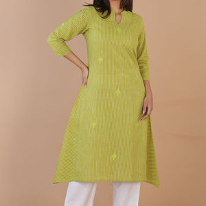 Ethnic woven striped kurti