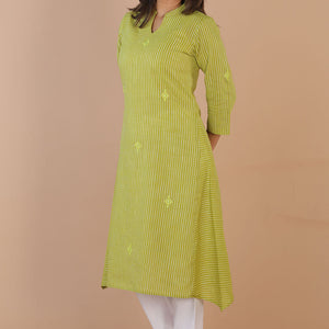 Ethnic woven striped kurti