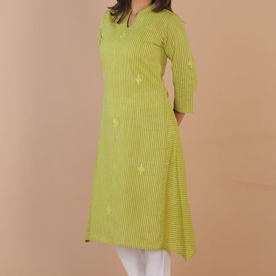 Ethnic woven striped kurti