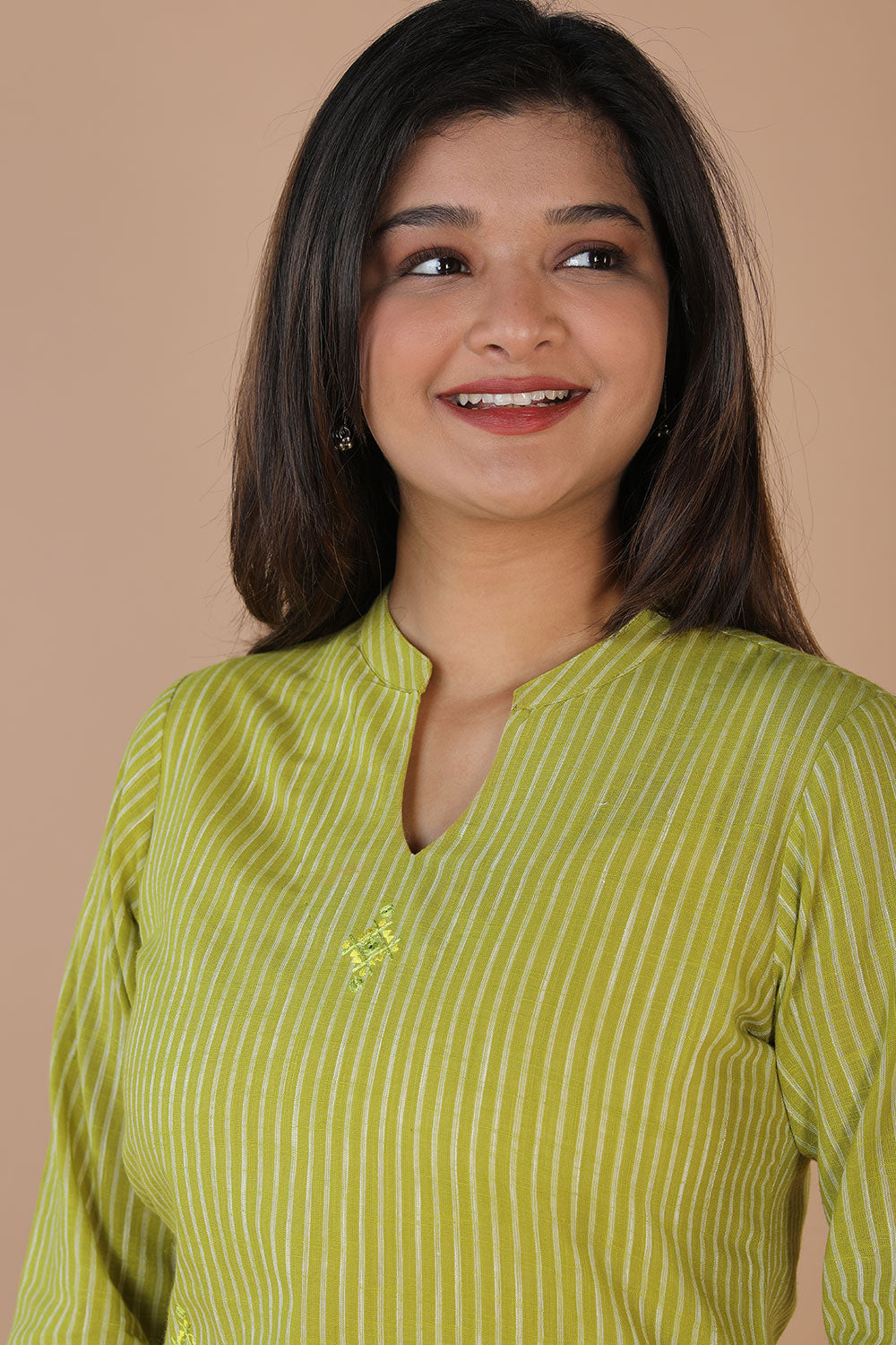 Ethnic woven striped kurti