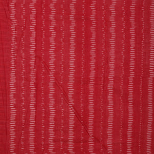 Dahlia pink square weave pattern Pochampally cotton ikat Saree