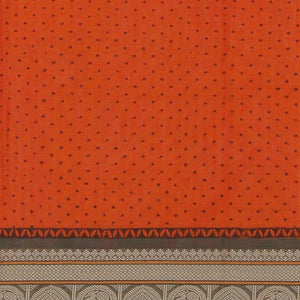 Hand block printed cotton saree