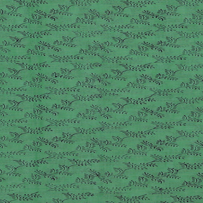 Hand block printed cotton saree