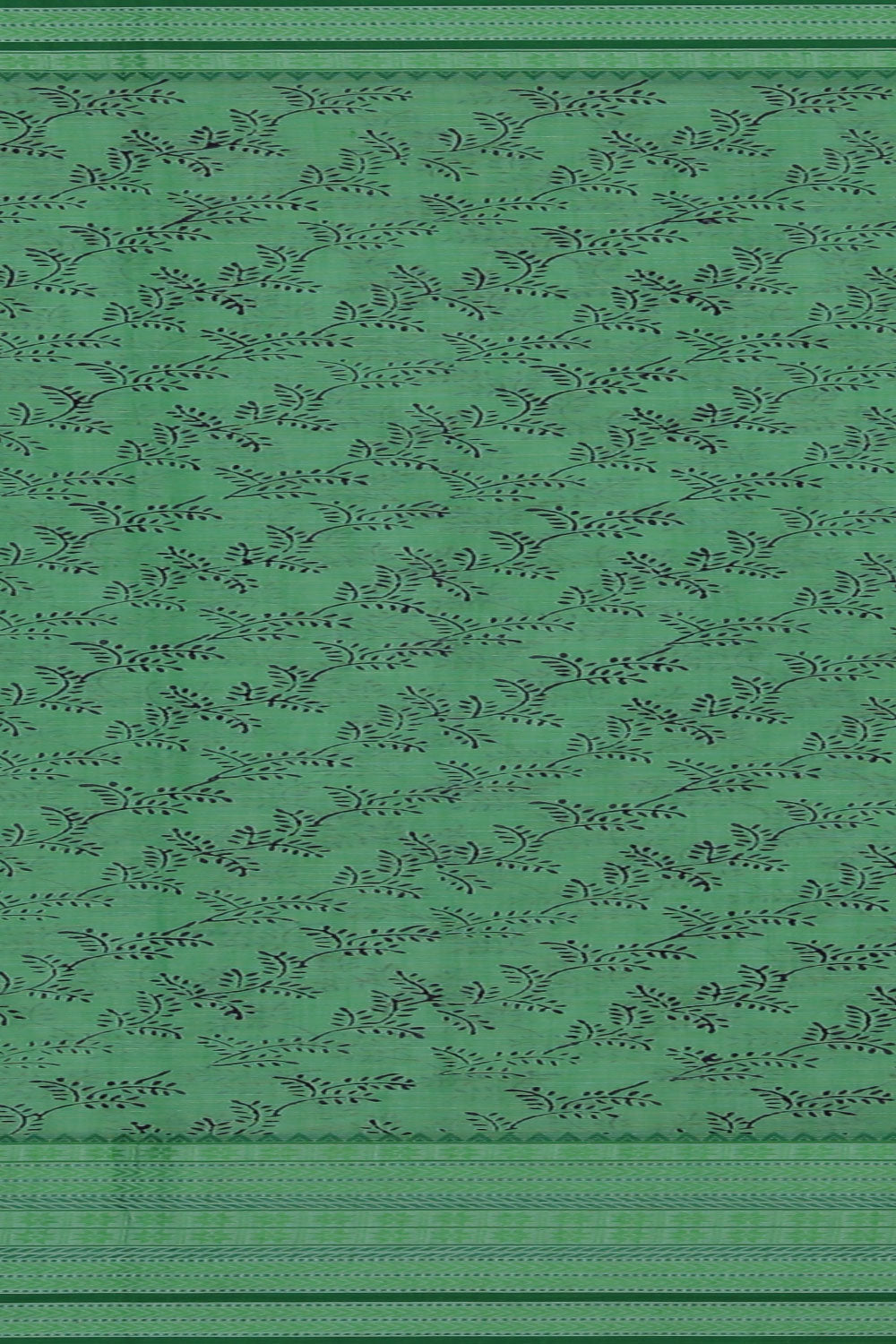Hand block printed cotton saree