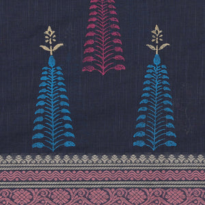 Hand block printed cotton saree