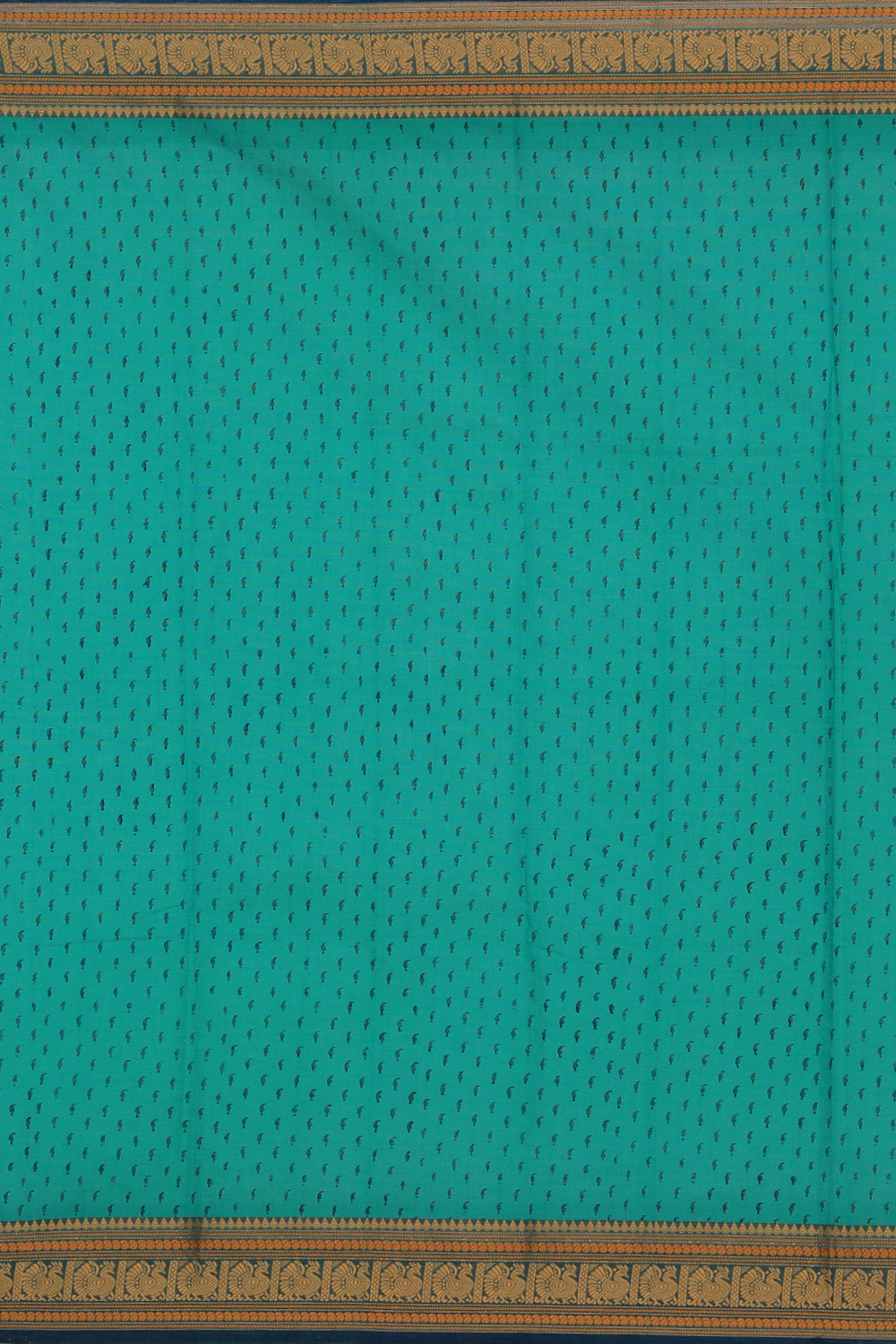Hand block printed cotton saree
