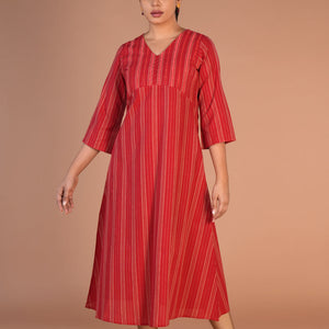 Fiesty Red cotton Kurti