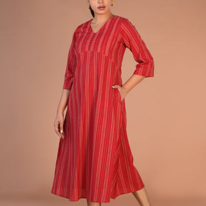Fiesty Red cotton Kurti